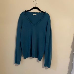 Teal cashmere sweater